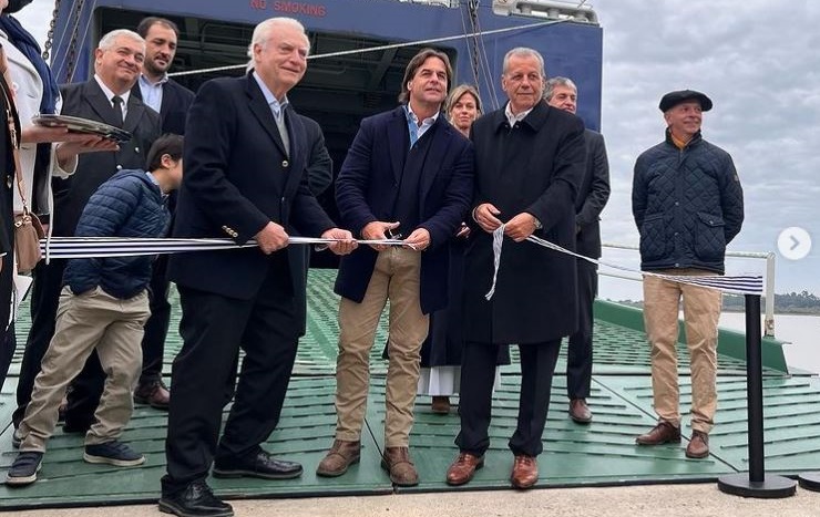 Se inauguró en Juan Lacaze la Línea del Plata que permitirá trasladar 20.000 camiones al año